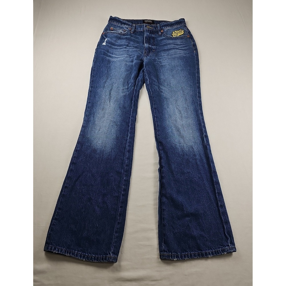 Rolling Stones Lucky Brand‎ Jeans Collab Wide Flare 2/26 Denim LIMITED EDITION